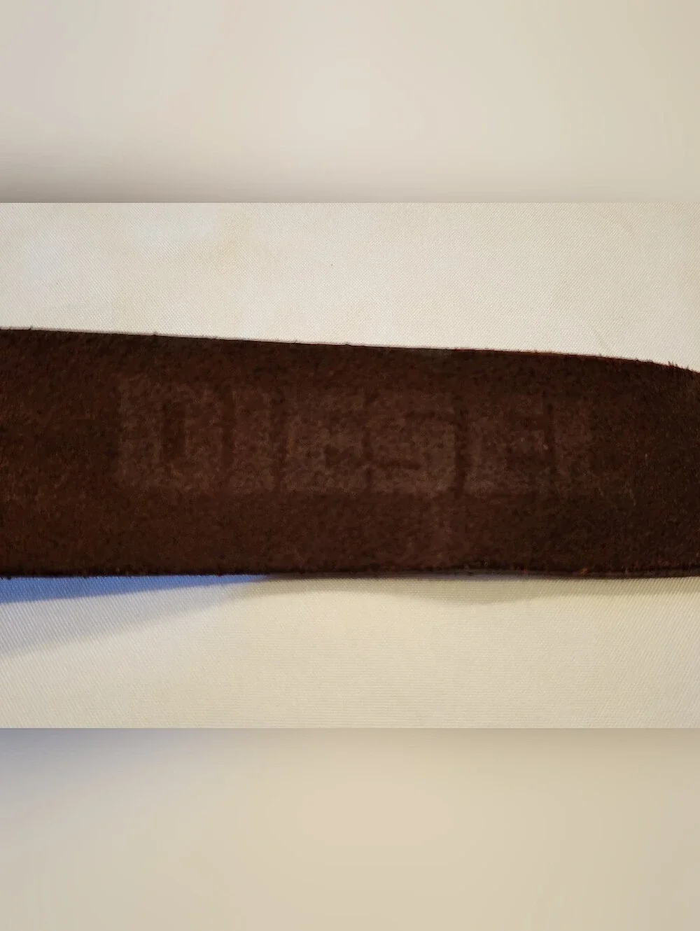 Diesel Brown Leather Belt with Branded Metal Buckle